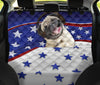 Cute Pug Listening music Print Pet Seat Covers