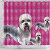 Dandie Dinmont Terrier Print Shower Curtain