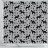 Malinois Dog Paws Pattern Print Shower Curtains