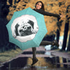 Cute Pug Dog Sketch Print Umbrellas