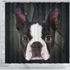 Boston Terrier Print Shower Curtains