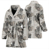 English Mastiff Patterns Print Women's Bath Robe