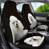 Cute Poodle Dog Print Car Seat Covers