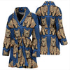 Norwich Terrier Print Women's Bath Robe