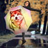 Akita Dog Print Umbrellas