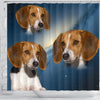 American Foxhound Print Shower Curtains