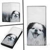 Japanese Chin Print Women's Leather Wallet