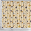 Greyhound Dog Pattern Print Shower Curtains