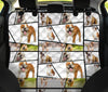 Bulldog Collage Print Pet Seat Covers