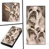 Lovely Bulldog Print Women's Leather Wallet