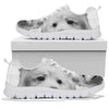 American Eskimo Dog On White Print Running Shoes