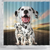 Lovely Dalmatian Print Shower Curtains