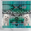 Maltese dog Print Shower Curtain