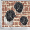 Newfoundland Dog Print Shower Curtains