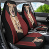 Italian Greyhound Red Black Print Car Seat Covers