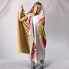 Red Shouldered Macaw Parrot Print Hooded Blanket