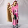 Cute Norwegian Elkhound Print Hooded Blanket