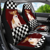 Cute Jack Russell Terrier Print Car Seat Covers