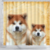 Akita Dog Print Shower Curtains