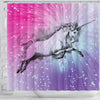 Amazing Unicorn Print Shower Curtain