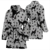 Belgian Malinois Dog Paws Pattern Print Women's Bath Robe