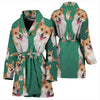 Amazing Cardigan Welsh Corgi Dog Print Women's Bath Robe