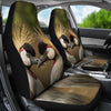 Grey Crowned Crane Bird Print Car Seat Covers