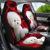 Bichon Frise Dog Print Car Seat Covers