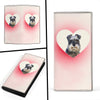 Miniature Schnauzer Dog Print Women's Leather Wallet