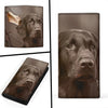 Flat-Coated Retriever Print Women's Leather Wallet