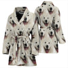 Samoyed Dog Print Women's Bath Robe