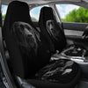 Black Labrador Retriever Print Car Seat Covers