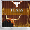Amazing Texas Longhorn Cattle (Cow) Print Shower Curtain