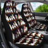 Zebra Finch Bird Pattern Print Car Seat Covers