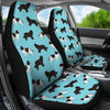 Newfoundland Dog Pattern Print Car Seat Covers