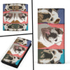 Bulldog Print Women's Leather Wallet