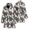 Japanese Chin Print Women's Bath Robe