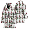 Afghan Hound Dog Pattern Print Women's Bath Robe