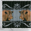 Amazing Senepol Cattle (Cow) Print Shower Curtain