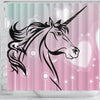 Unicorn Art Print Shower Curtain