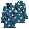 Bloodhound Dog Pattern Print Women's Bath Robe