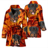 Rottweiler Print Women's Bath Robe