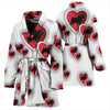 Norfolk Terrier In heart Print Women's Bath Robe
