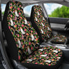 Beagle Dog Floral Print Car Seat Covers