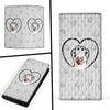 Pug Paws Print Women's Leather Wallet