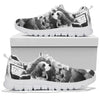 Beagle On Black & White Print Running Shoes