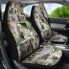 Cute Weimaraner Collage Print Car Seat covers