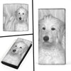 Goldendoodle On White Print Women's Leather Wallet