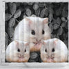 Cute Chinese Hamster Print Shower Curtains