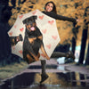 Rottweiler With Heart Print Umbrellas